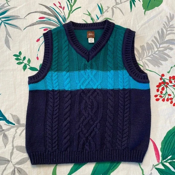 Tea Collection sweater vest size 2-3 - Picture 1 of 4